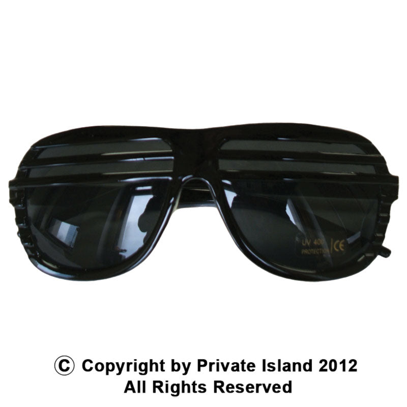 Black Half Shutter Shades Sunglasses 1151