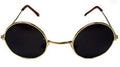 Gold Frame and Black Lens Lennon Style Sunglasses 12 PACK WS1087D