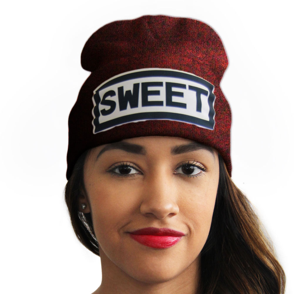 Sweet Hats | Sweet Beanies | Slang Beanies  Ribbed Comfort Knit Hats 10+ Colors 10533