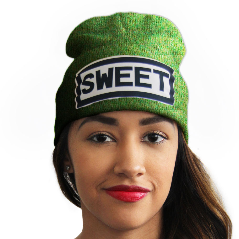Sweet Hats | Sweet Beanies | Slang Beanies  Ribbed Comfort Knit Hats 10+ Colors 10533