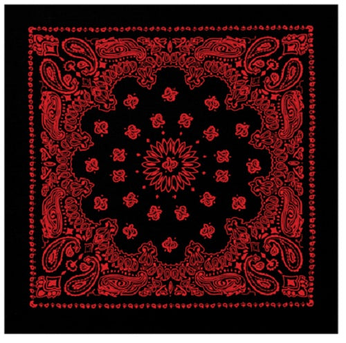 Trainmen Bandana Black/Red 1980
