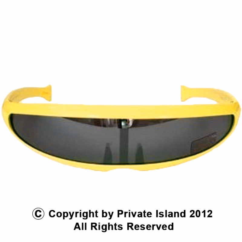 Yellow Futuristic Trekkie Sunglasses 1007