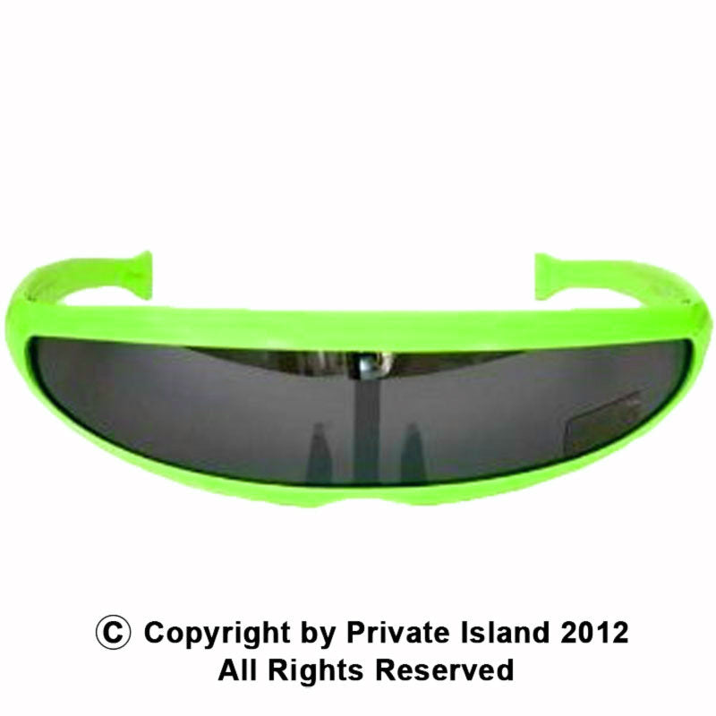 Retro Sunglasses 80's Neon Green 1003