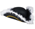 Tricorn Hat | Tricorn Pirate Hat | w/ Feather 1506 12PK