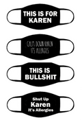 Karen Halloween Face Mask  |  Cotton Face Mask | Adult  Double Ply Soft Cotton