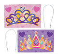 Valentines Day Exchange Cards | TIARA CROWNS | 24 PACK 20013