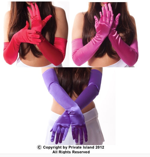 Wholesale Satin Gloves |   22" Opera Gloves 12 PACK 1210A