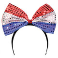 4th of July LED Bowtie Headband 1874