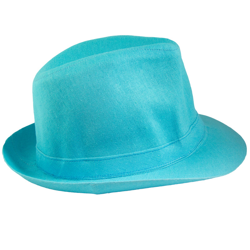 Classic Aqua Fedora Hat 1324