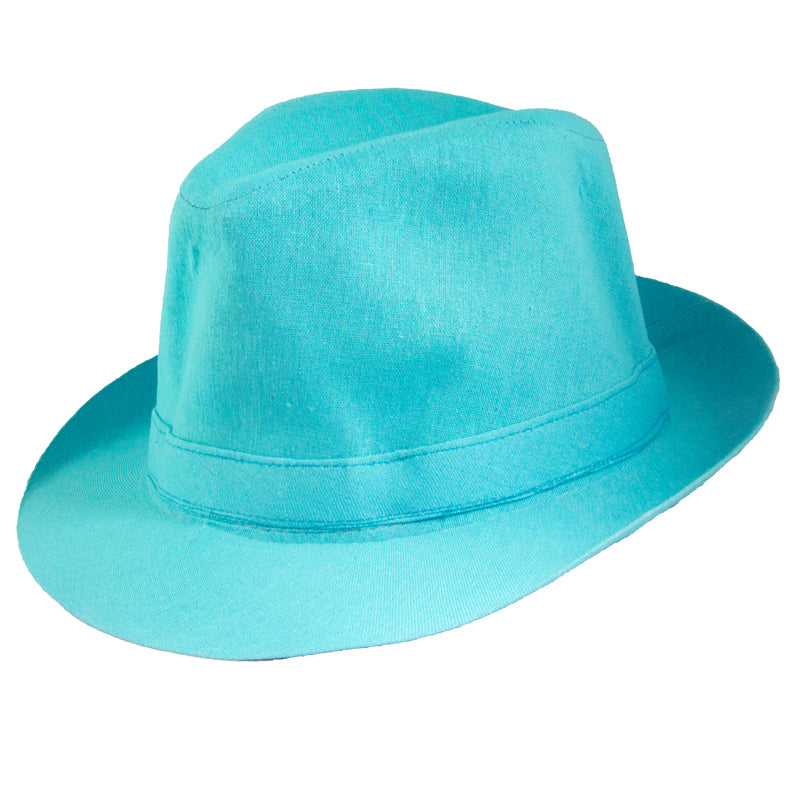 Classic Aqua Fedora Hat 1324
