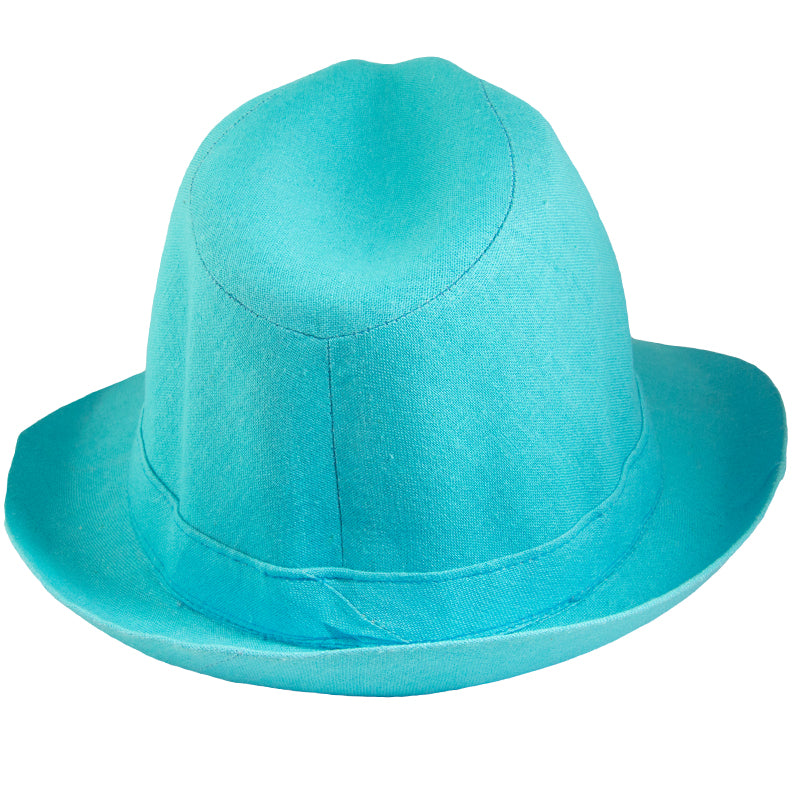 Classic Aqua Fedora Hat 1324
