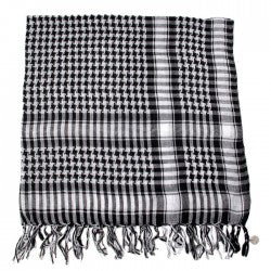 White & Black Arab Shemagh Houndstooth Scarf  12 PACK 2073BW