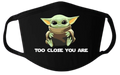 Baby Yoda Face Mask  |  Cotton Face Mask | Adult Double Ply Soft Cotton
