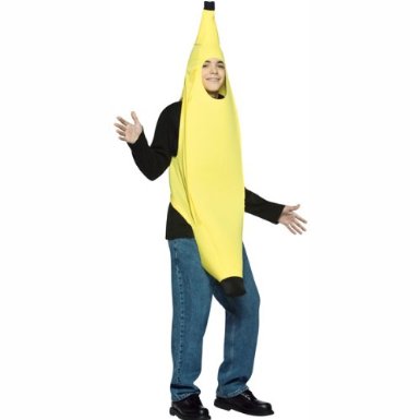 Adult Funny Banana Costume Monkeying Around