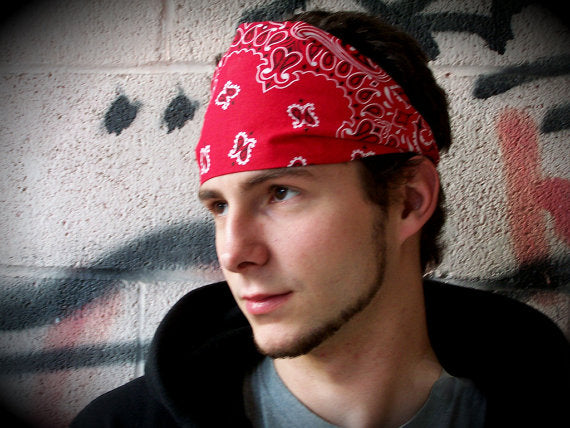 Red Bandanna Paisley 22" Square Standard 100% Cotton 12 PACK  1919DZ