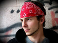 Red Bandanna Paisley 22" Square Standard 100% Cotton 12 PACK  1919DZ