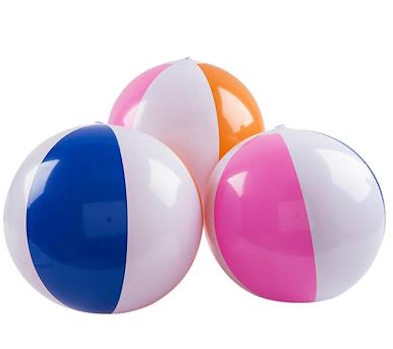 BEACH BALLS BULK | 16"  LARGE STANDARD SIZE COLORFUL 9045SD 12 PACK