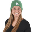 St. Patricks Day Shamrock Green Beanie Hat 5961 12 PACK