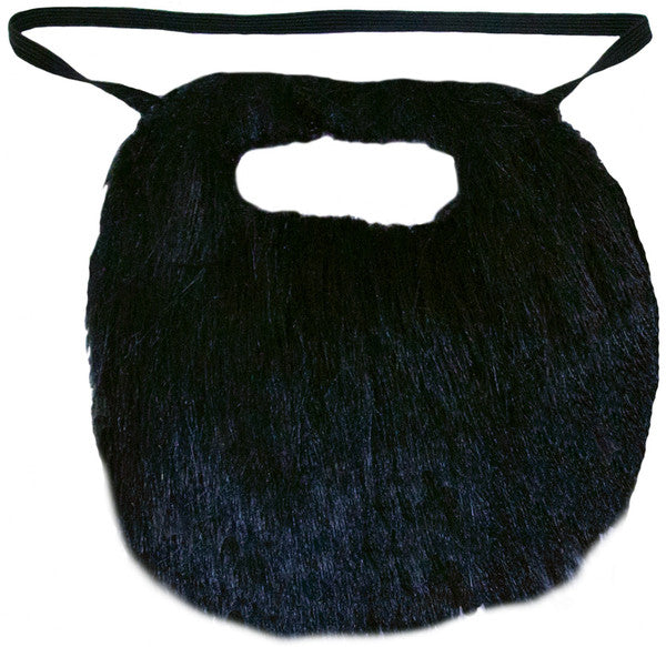 Black Standard 6" Inch Beard and Moustache 1690 12 PACK