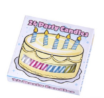 Birthday Candles Bulk Dozen Packs 24 Pcs 3869