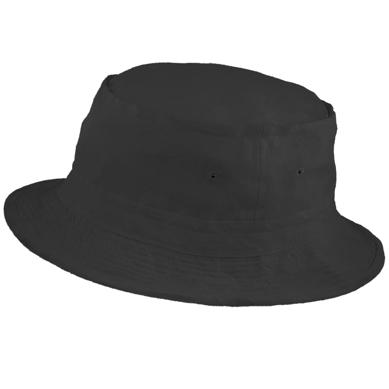 Fisherman Bucket Hat Black 22.5" Standard Adult 5820