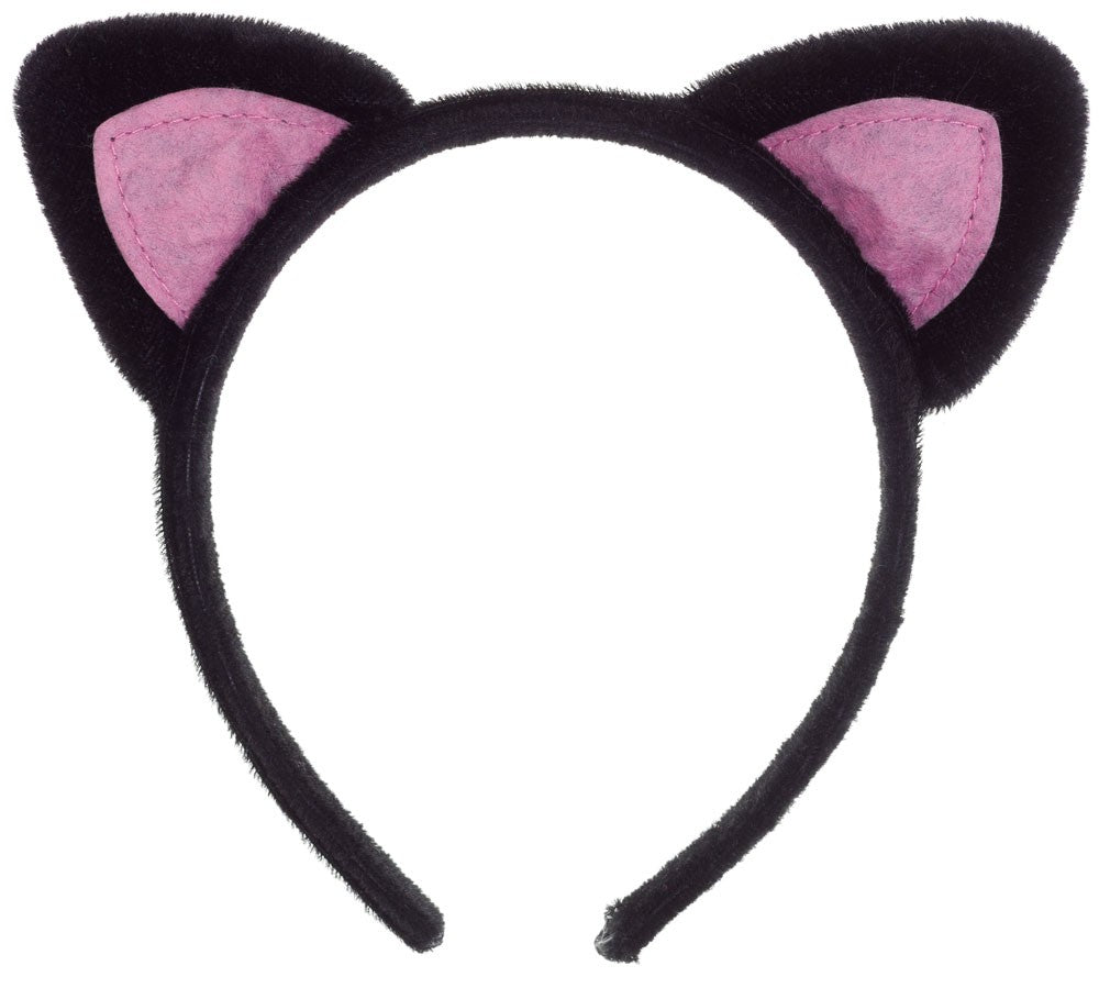 Black Cat Ears Headband 12 PACK 16770