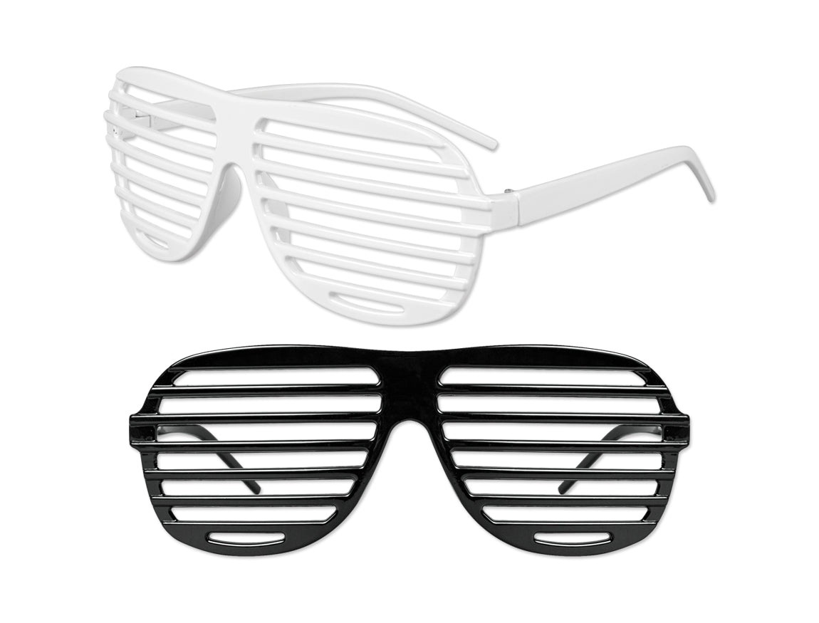 Black/White Shutter Shades 12 PACK 1161