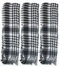 12 PACK White and Black Military Tactical Desert Scarf 2165