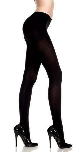 Super Control Top Opaque Black Tights 12 PACK