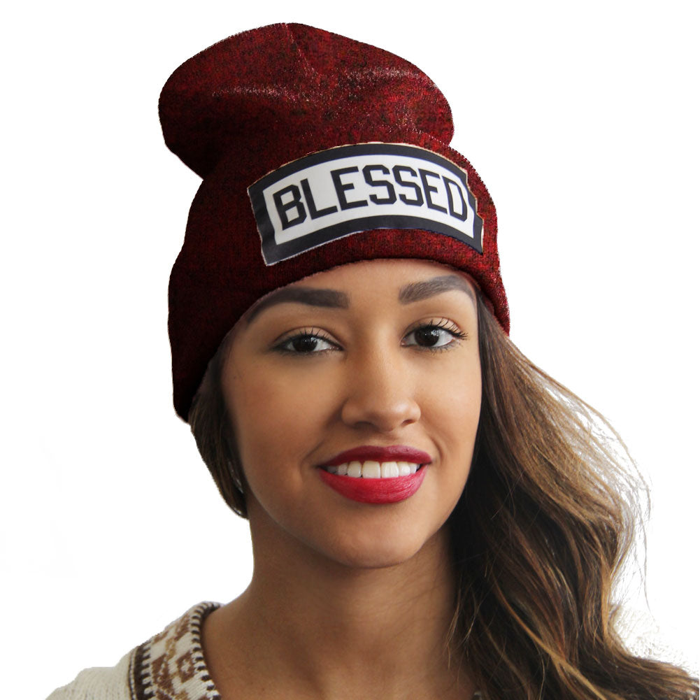 Blessed | Blessed Hats | Slang Beanies®  Ribbed Comfort Knit Hats 10+ Colors 10833