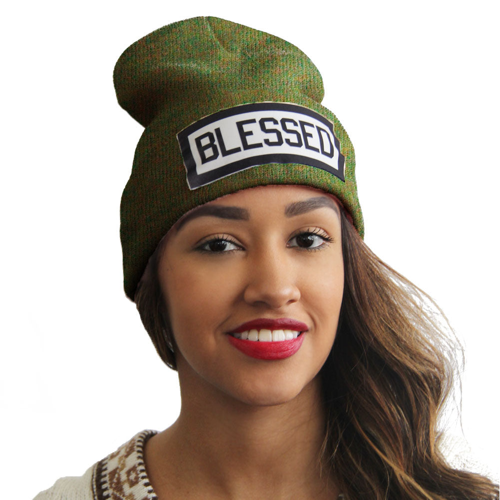 Blessed | Blessed Hats | Slang Beanies®  Ribbed Comfort Knit Hats 10+ Colors 10833