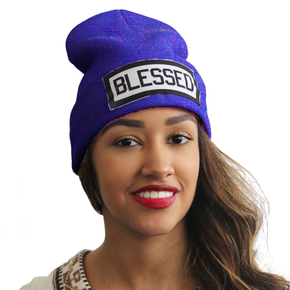 Blessed | Blessed Hats | Slang Beanies®  Ribbed Comfort Knit Hats 10+ Colors 10833