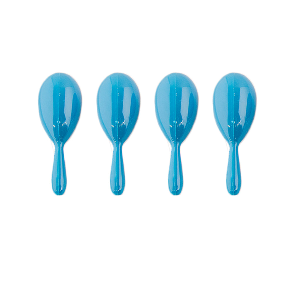 4" Plastic Neon Blue Maraca 1768