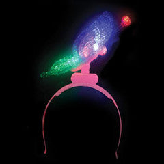Butterfly Headband LED Pink 1878