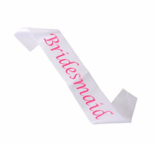 Bridesmaid Sashes | Bridal Sash | for Personalized Weddings Satin Quality  60" (Fonts in Picture Gallery)