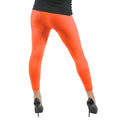 12 PACK Premium Opaque Neon Orange Footless Leggings Cotton/Polyester  8086D