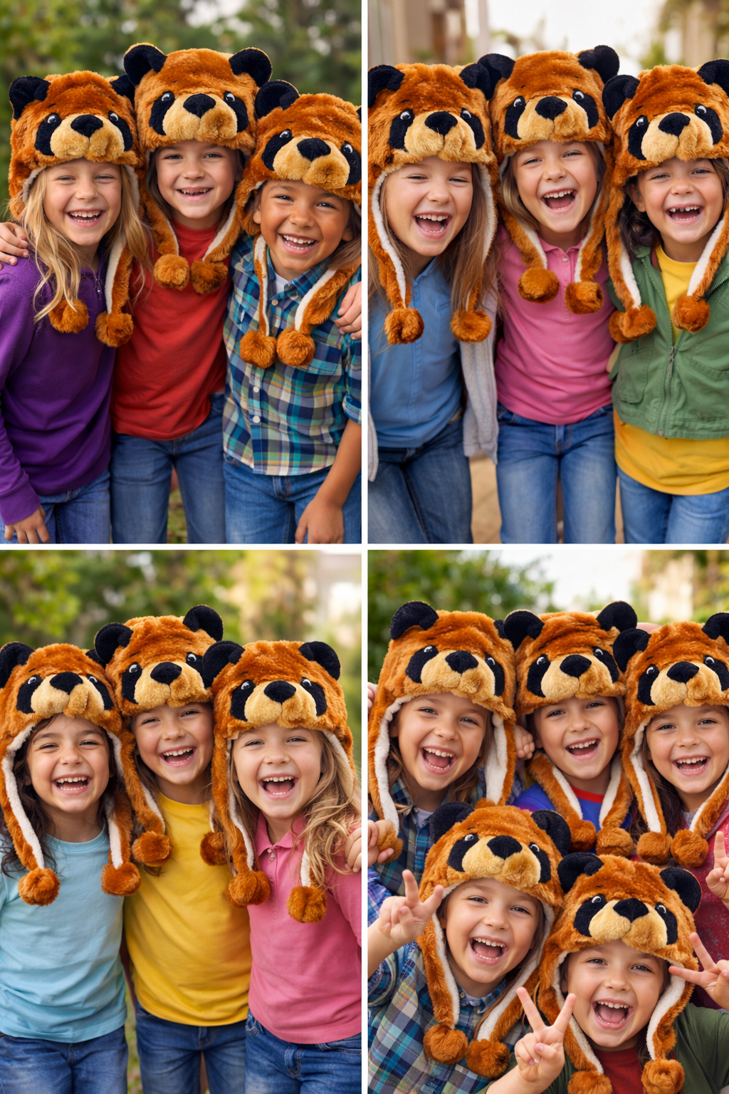 Brown Bear Hat Animal Hood 5501