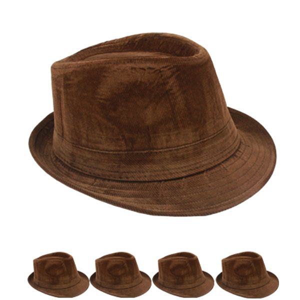 Gangster Brown Fedoras | Indiana Jones Fedora | Mens Brown Fedora Hats |