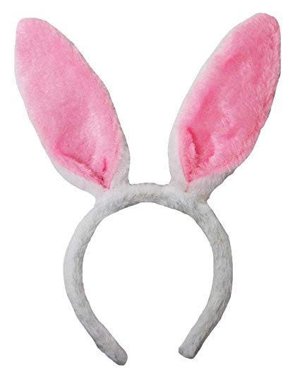 Bunny Ears Easter White/Pink 1671