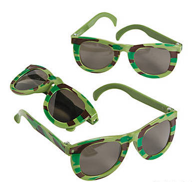 Kids Camoflauge Sunglasses 12 PACK Party Favor Quality Ages 3-9 | 391