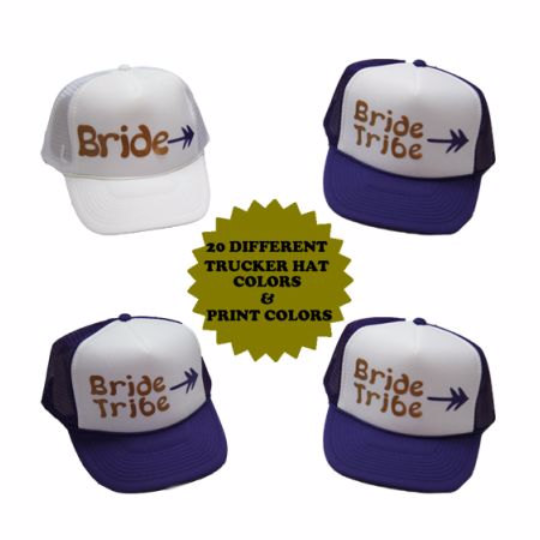 Bachelorette Party Hats | Customized Trucker Caps | 15062 (Fonts in Picture Gallery)
