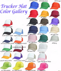 Custom Made Trucker Hat, Personalized Hats | 15061 (Fonts in Picture Gallery)
