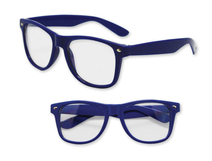 Blue Clear Lens | Iconic 80's Style | 12 PACK  Adult Size Sunglasses 1082