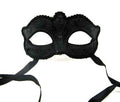 Mardi Gras Venetian Glitter Curved Top Mask Gold 1847G