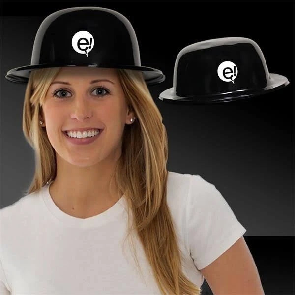 Black Derby Hats 12 PACK Adult 22.5" 5857BL