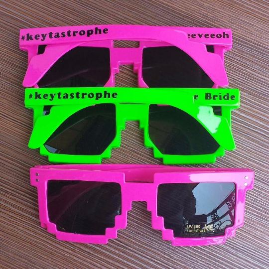 Pixel Glasses Bulk | Customized 8 Bit Glasses