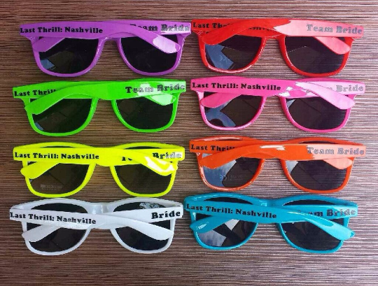 50th Birthday Party Custom Sunglasses | 50s Birthday Personalized Sunglasses ( Fonts in Picture Gallery)