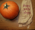 Thanksgiving Scarf | Fall Scarf | Autumn Scarf | Pumpkin Scarf