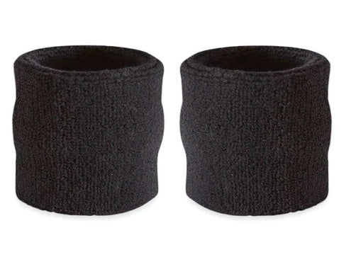 Black Terry Wristband Piece Packed - 3072