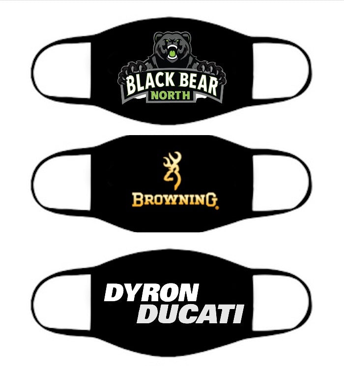 Custom Face Masks | 100% Cotton Adult Size 10+ Colors Double Layer Soft Cotton Elastic Ear Straps No Minimum